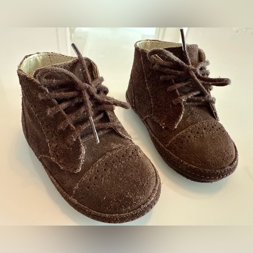 Baby Gap - Brown Suede Leather Kids Boots - Size 3 - Never Worn